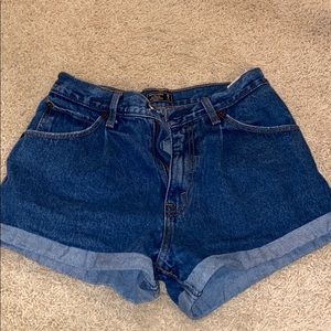 Abercrombie mom jean shorts